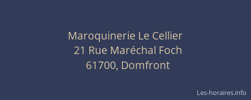 Maroquinerie Le Cellier