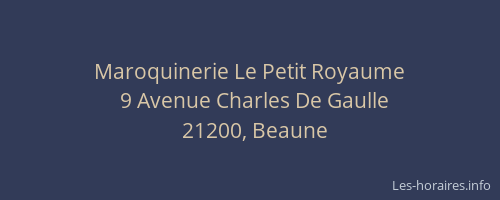 Maroquinerie Le Petit Royaume