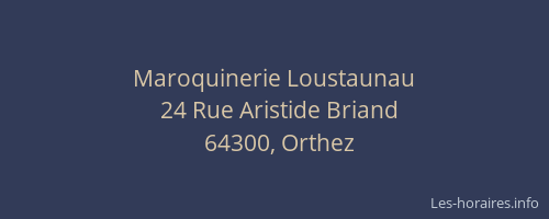 Maroquinerie Loustaunau
