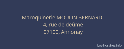 Maroquinerie MOULIN BERNARD