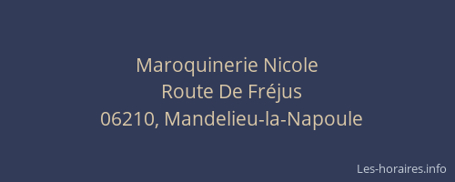 Maroquinerie Nicole