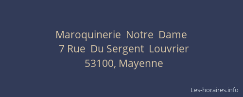 Maroquinerie  Notre  Dame