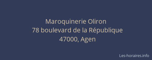 Maroquinerie Oliron