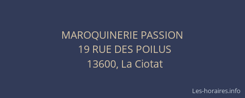 MAROQUINERIE PASSION