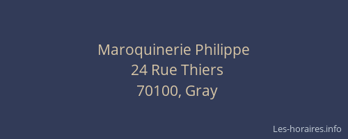 Maroquinerie Philippe