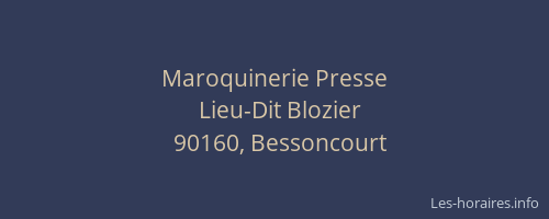 Maroquinerie Presse