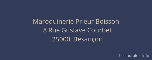 Maroquinerie Prieur Boisson
