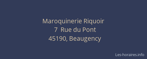 Maroquinerie Riquoir