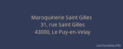Maroquinerie Saint Gilles