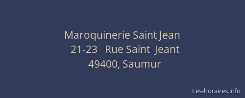 Maroquinerie Saint Jean