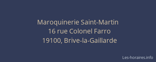 Maroquinerie Saint-Martin