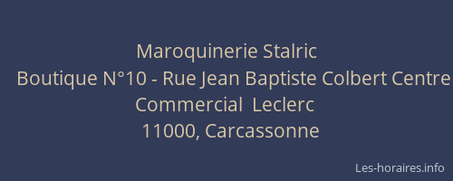 Maroquinerie Stalric