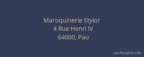 Maroquinerie Stylor