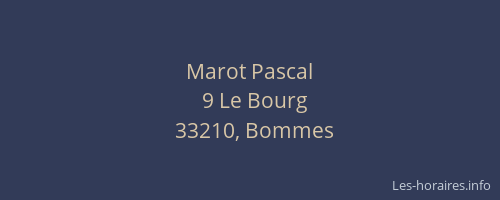 Marot Pascal