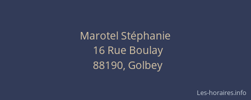 Marotel Stéphanie
