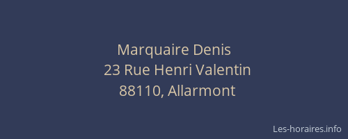Marquaire Denis