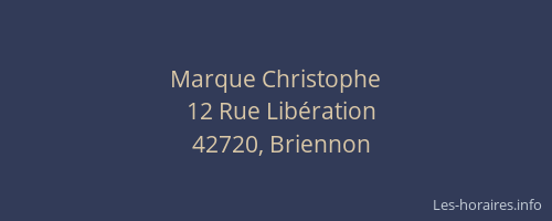 Marque Christophe
