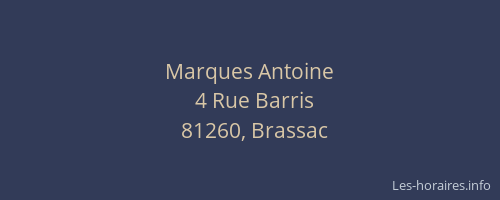 Marques Antoine