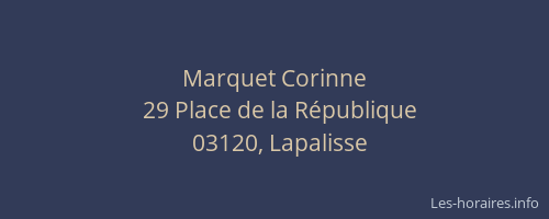 Marquet Corinne