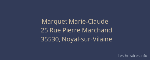 Marquet Marie-Claude