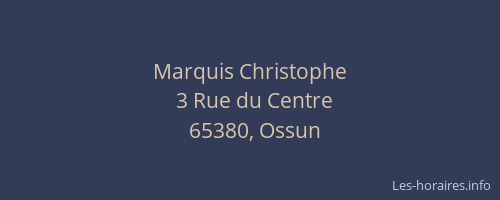 Marquis Christophe
