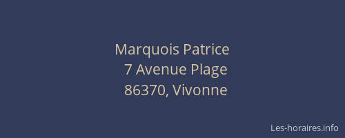Marquois Patrice