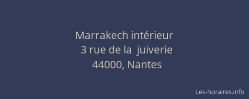 Marrakech intérieur