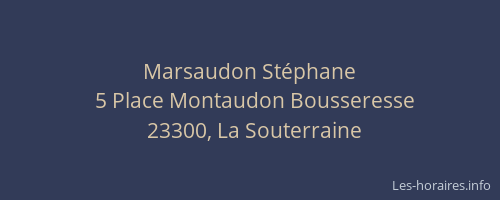 Marsaudon St&eacute;phane