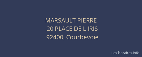 MARSAULT PIERRE