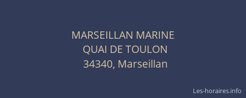 MARSEILLAN MARINE