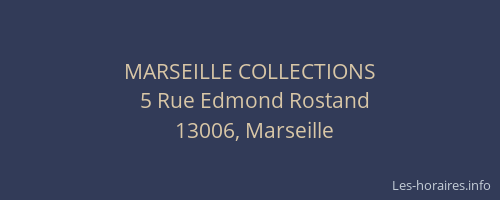 MARSEILLE COLLECTIONS