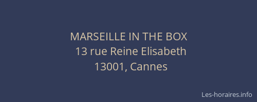 MARSEILLE IN THE BOX