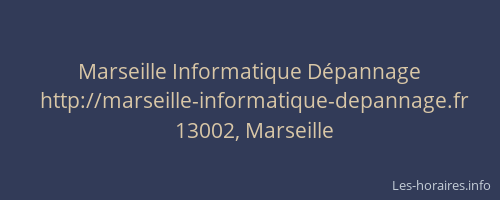 Marseille Informatique Dépannage