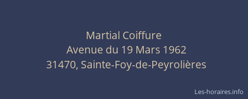 Martial Coiffure