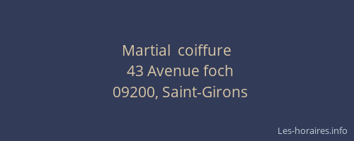 Martial  coiffure