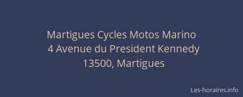 Martigues Cycles Motos Marino