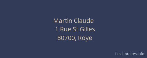 Martin Claude