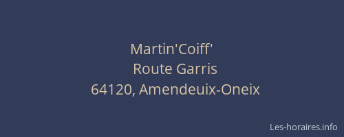 Martin'Coiff'