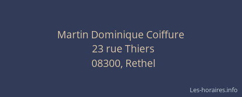 Martin Dominique Coiffure