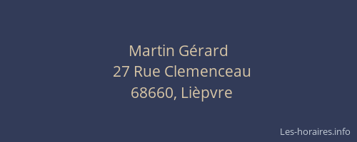 Martin G&eacute;rard