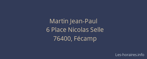 Martin Jean-Paul