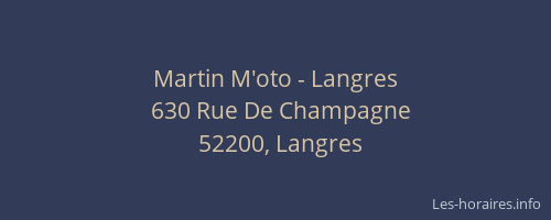 Martin M'oto - Langres