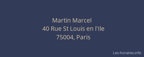 Martin Marcel