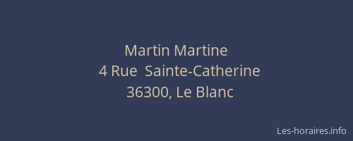 Martin Martine
