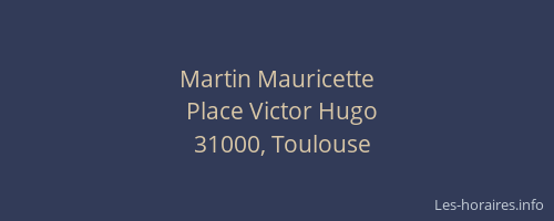 Martin Mauricette