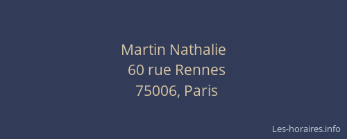 Martin Nathalie