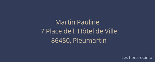 Martin Pauline