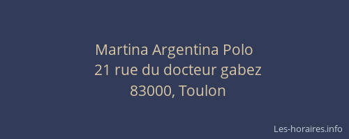 Martina Argentina Polo