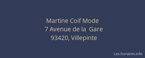 Martine Coif Mode