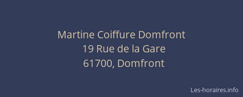 Martine Coiffure Domfront